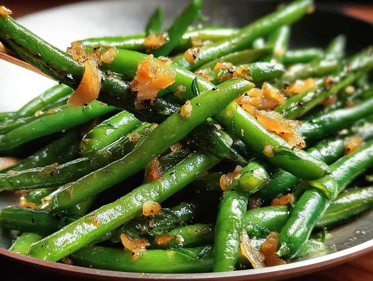 Perfect Green Beans Garlic: 4 Minute Sauté - Sauteed Green Beans Garlic - additional detail