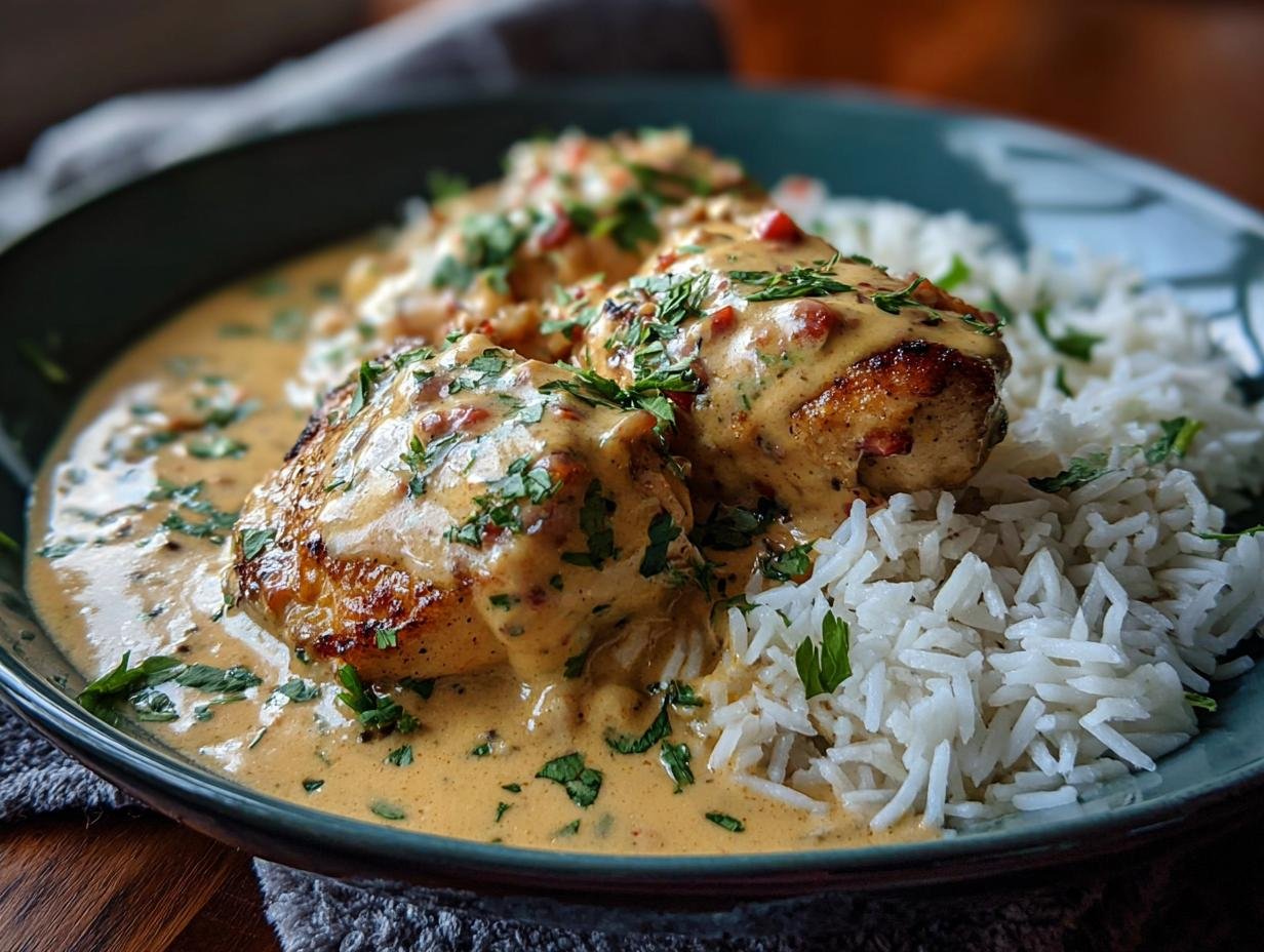 Smothered Chicken Rice Comfort: 1 Hug in a Bowl - Smothered Chicken Rice Comfort - additional detail