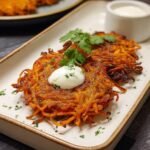 Spiralized Sweetpotato Latkes