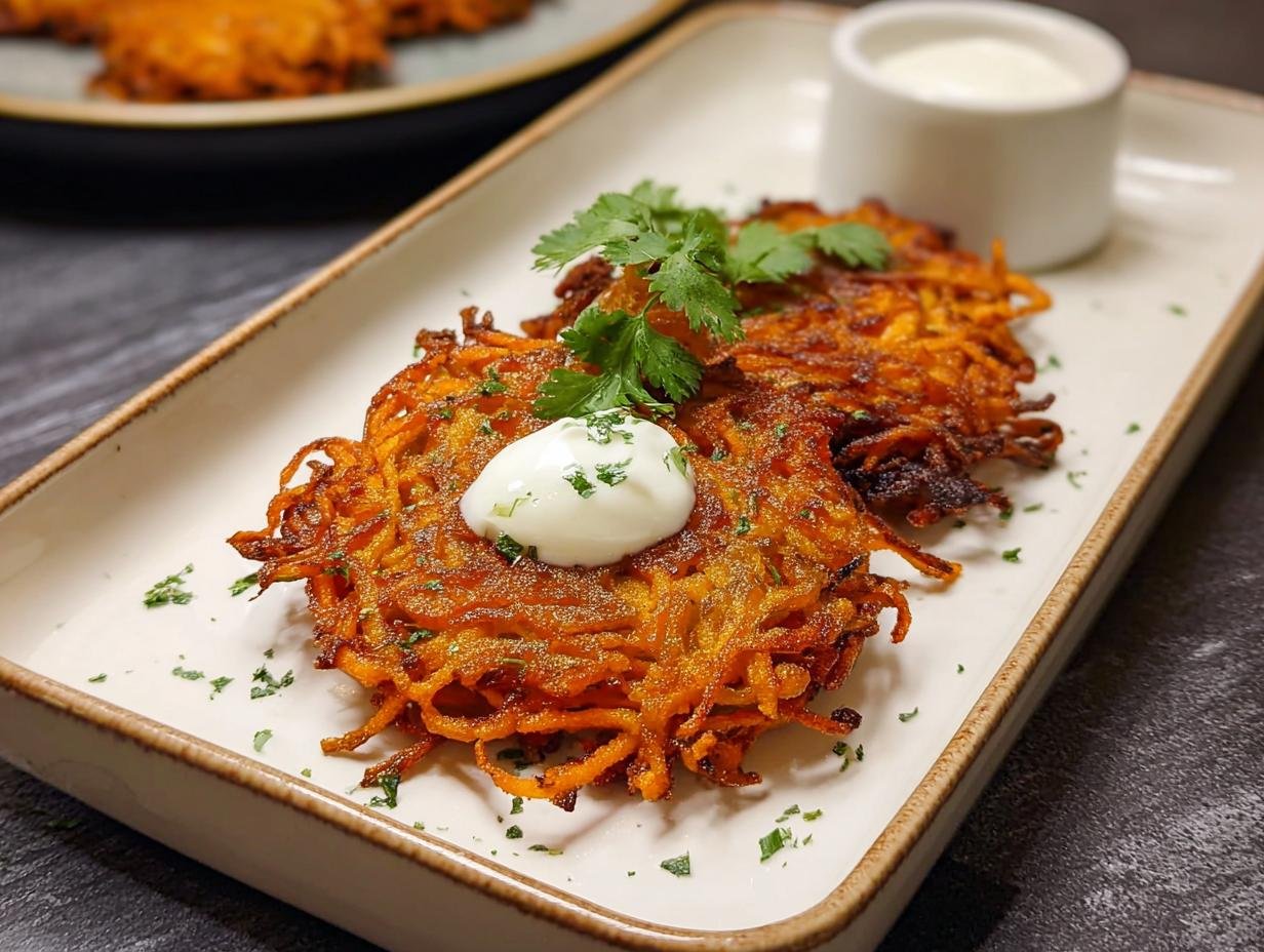Spiralized Sweetpotato Latkes: 30-Min Crispy Delight