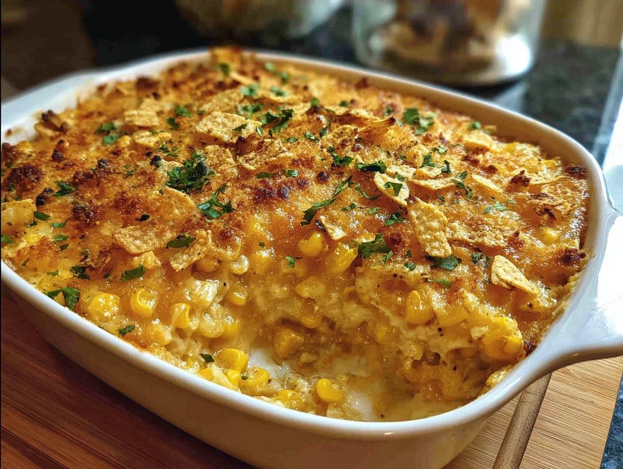 Scrumptious Street Corn Chicken Casserole