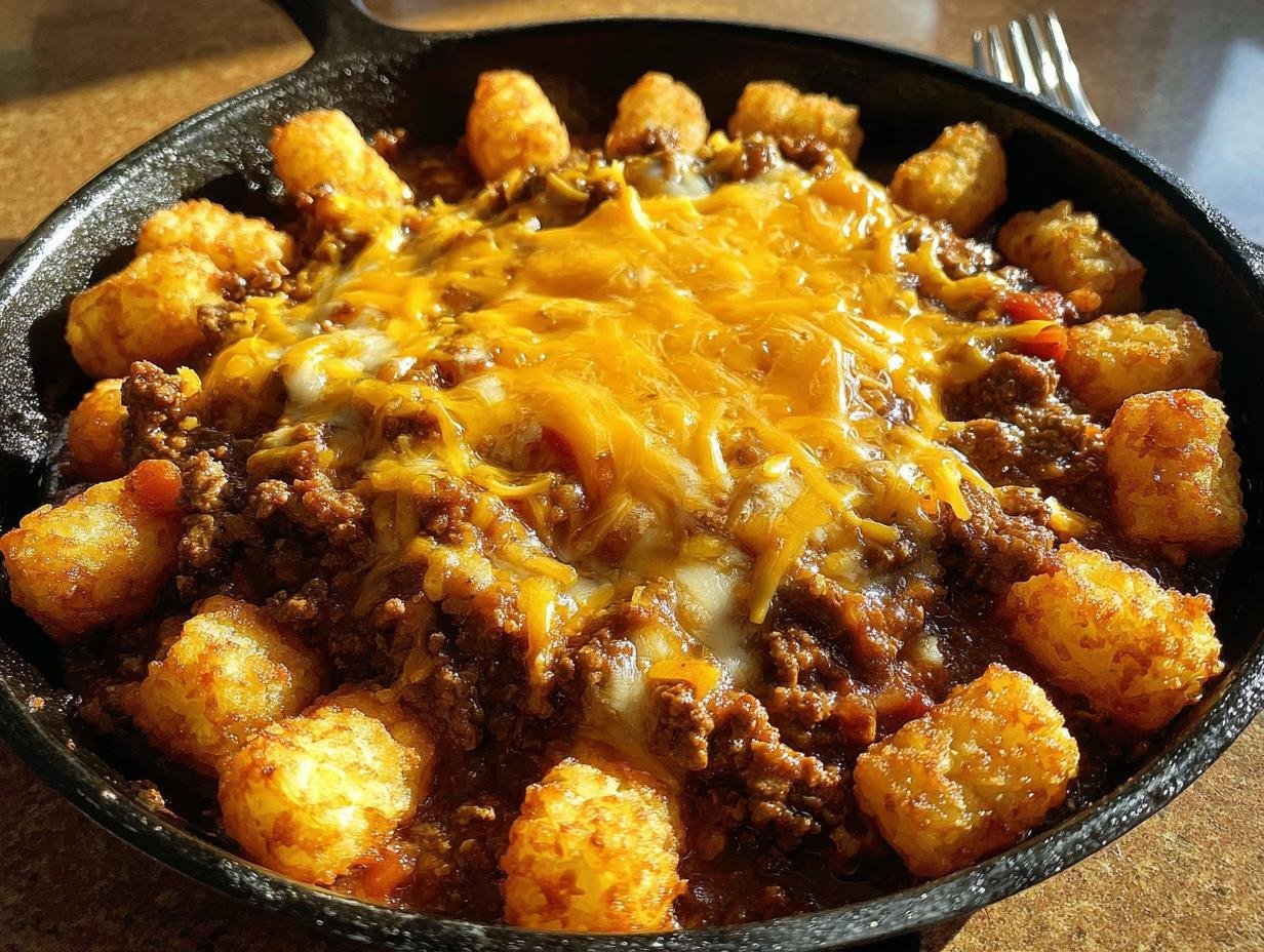 Tater Tot Sloppy Joe: Incredible 10-Min Prep - Tater Tot Sloppy Joe - additional detail