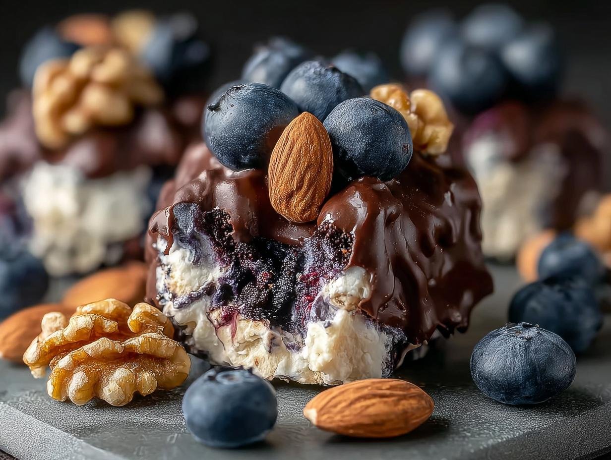 Wholesome Frozen Blueberry Yogurt Clusters: 15 Min Prep