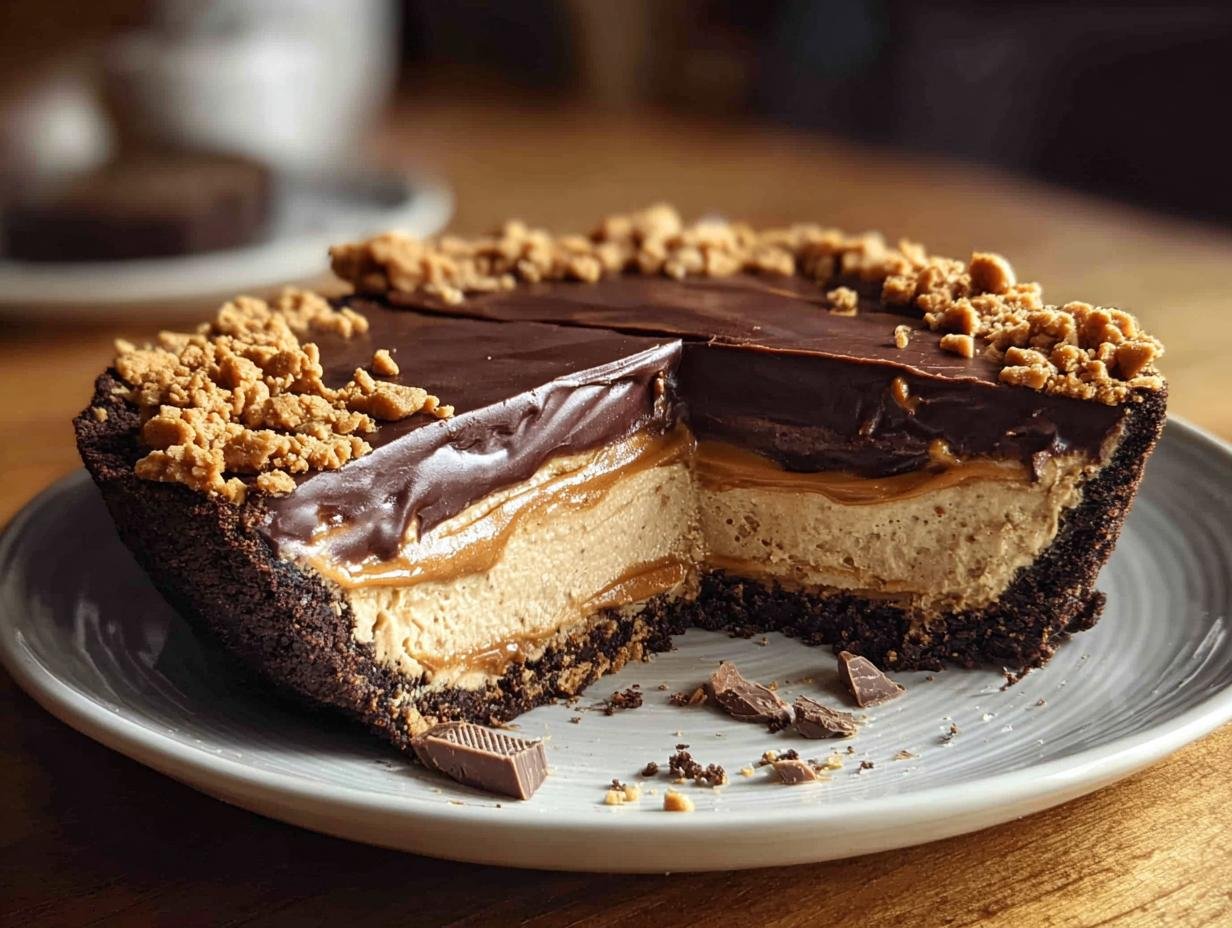 Bake Chocolate Peanut Butter: 20-Minute Dream Dessert - Deliciously creamy peanut butter filling ready to be assembled.