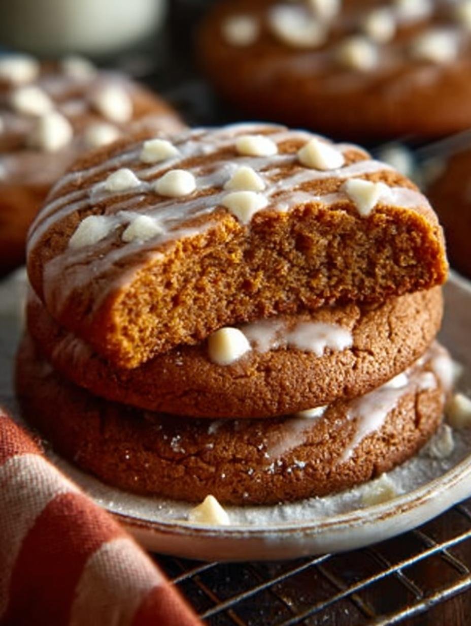 Bakery Style Gingerbread White Chocolate Chip Cookies