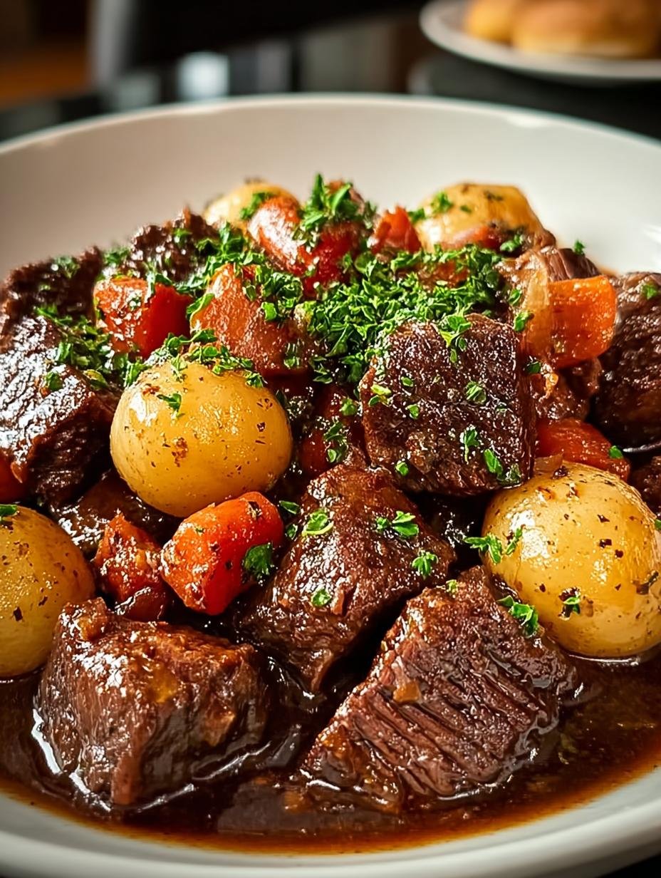 Beef Bourguignon: 6 Tips for the Perfect French Stew - Beef Bourguignon - additional detail