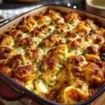 Beef Cheese Tortellini Bake