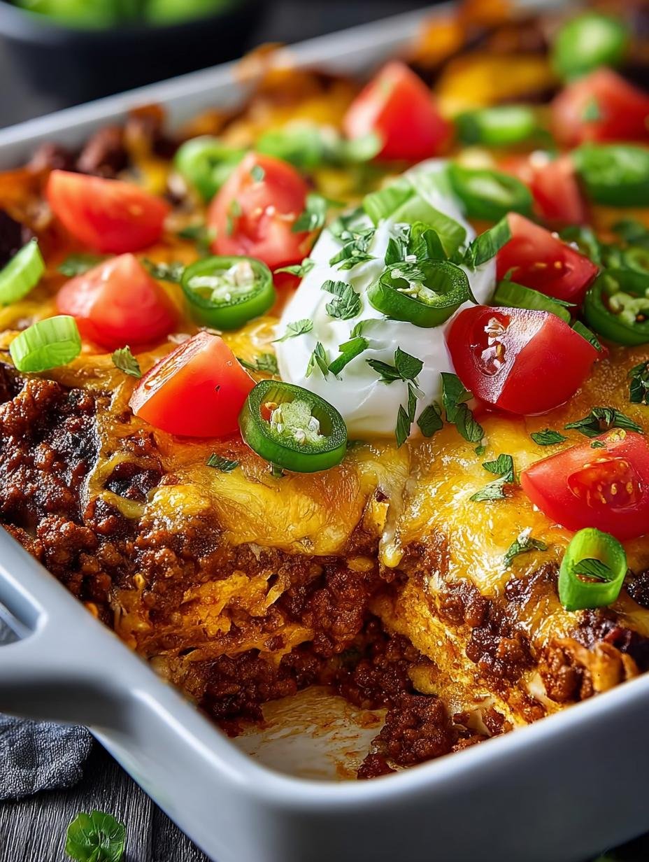 Beef Walking Taco Casserole