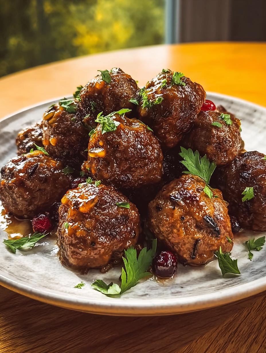 Delicious Bison Meatballs in a skillet, perfectly browned and ready to serve