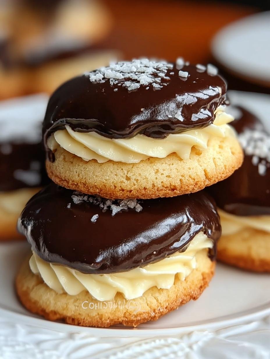 Boston Cream Pie Cookies