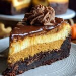 Brownie Bottom Pumpkin Cheesecake