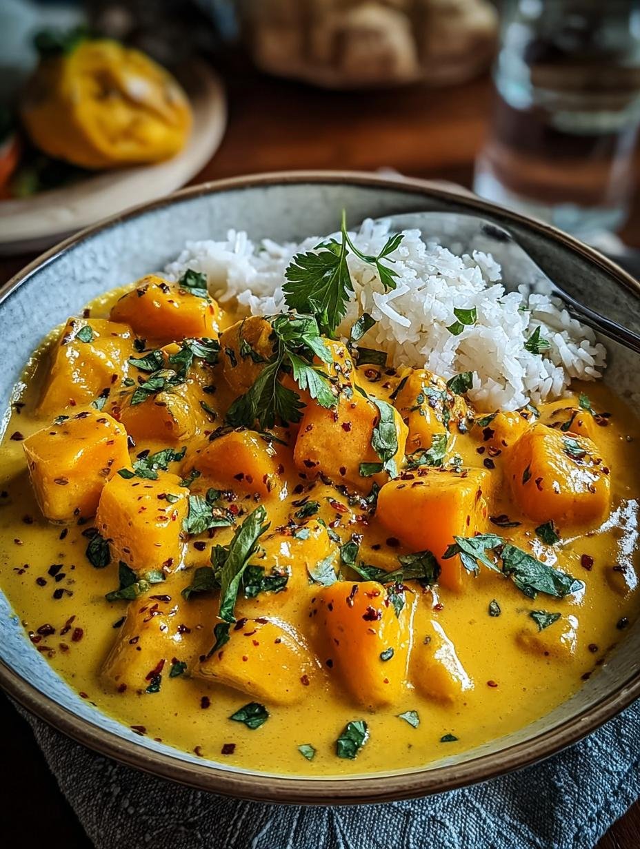 Amazing Butternut Squash Coconut Curry in 30 Min - Butternut Squash Coconut Curry - additional detail