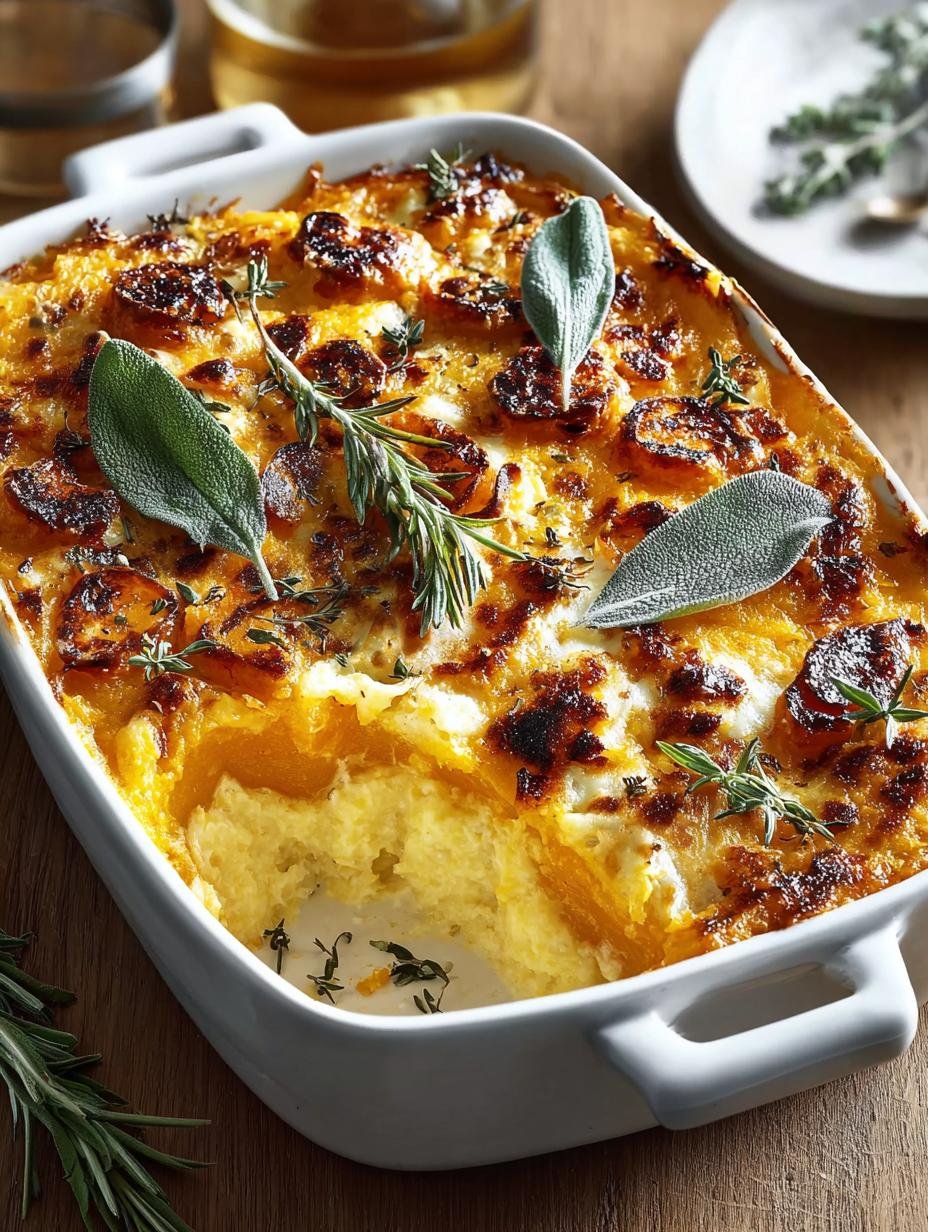 Cheesy Baked Butternut Squash