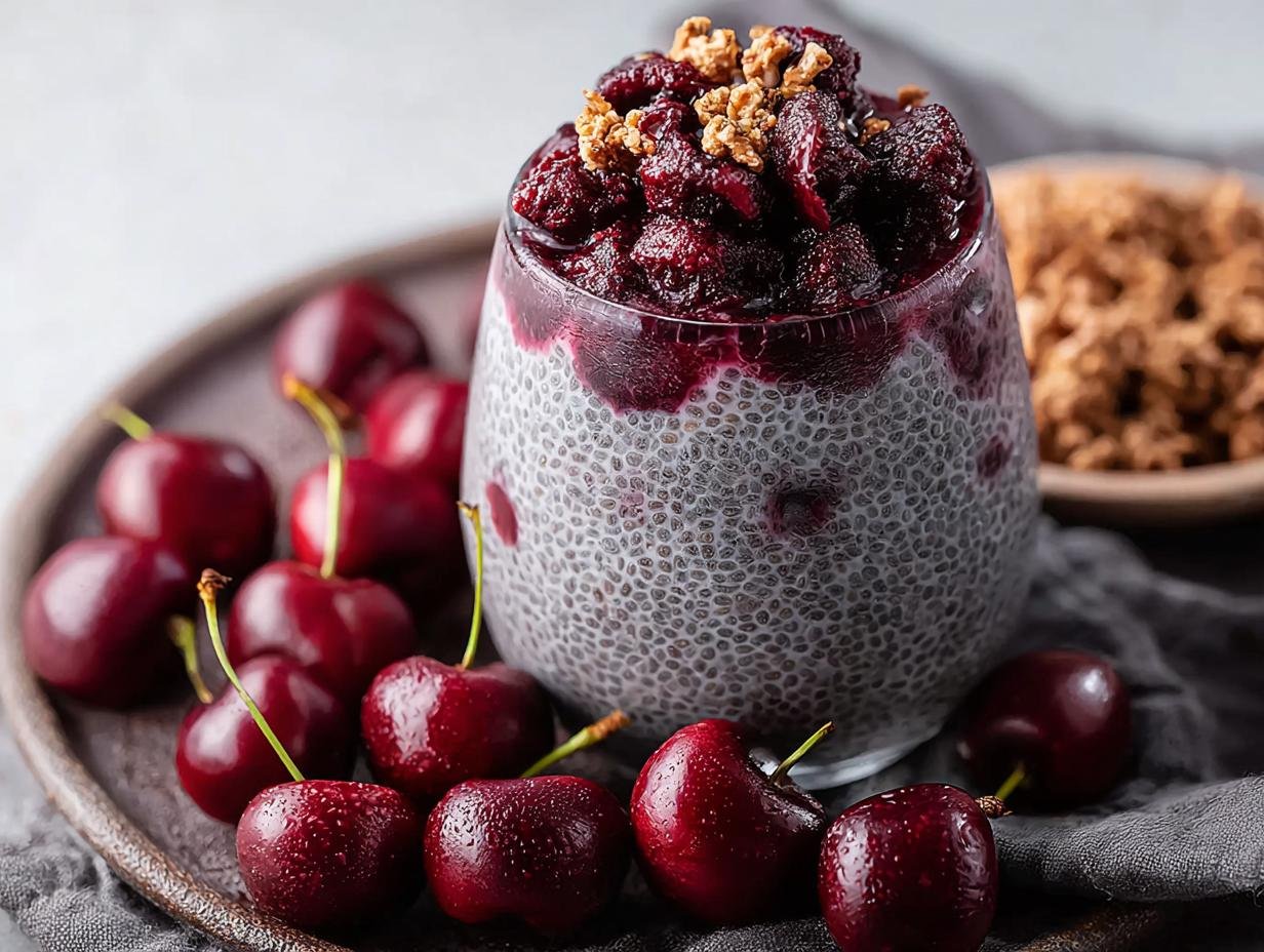 Delicious Cherry Chia Pudding: 1 Easy Recipe - Cherry Chia Pudding - additional detail