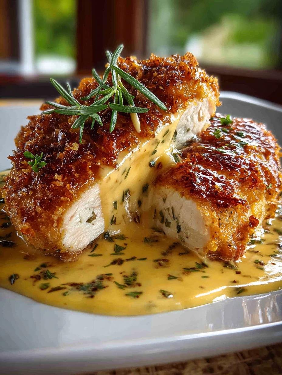 Chicken with Mustard Cheddar