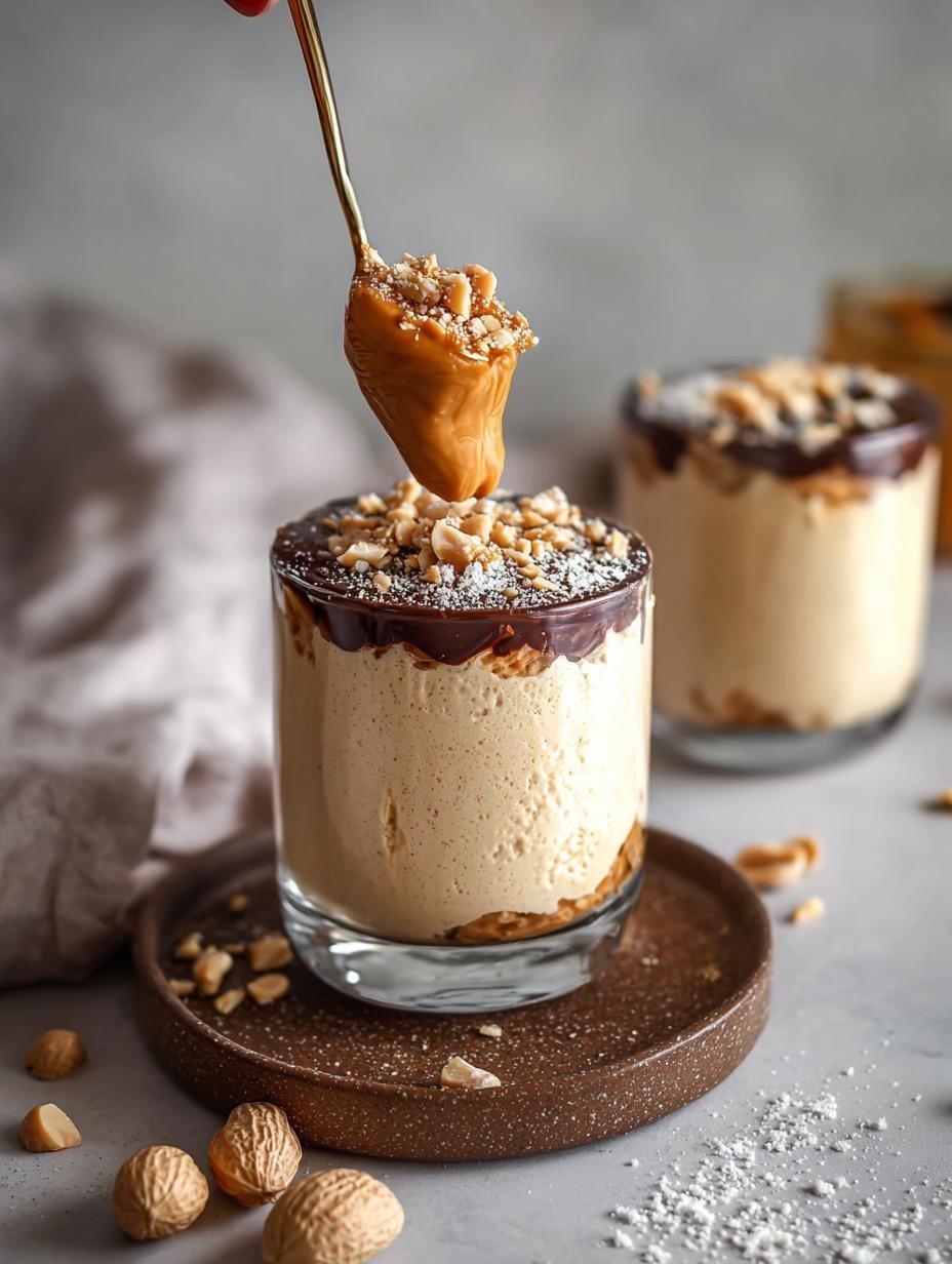 Amazing Cottage Cheese Peanut Butter Mousse: 350 Calories - Cottage Cheese Peanut Butter - main visual representation