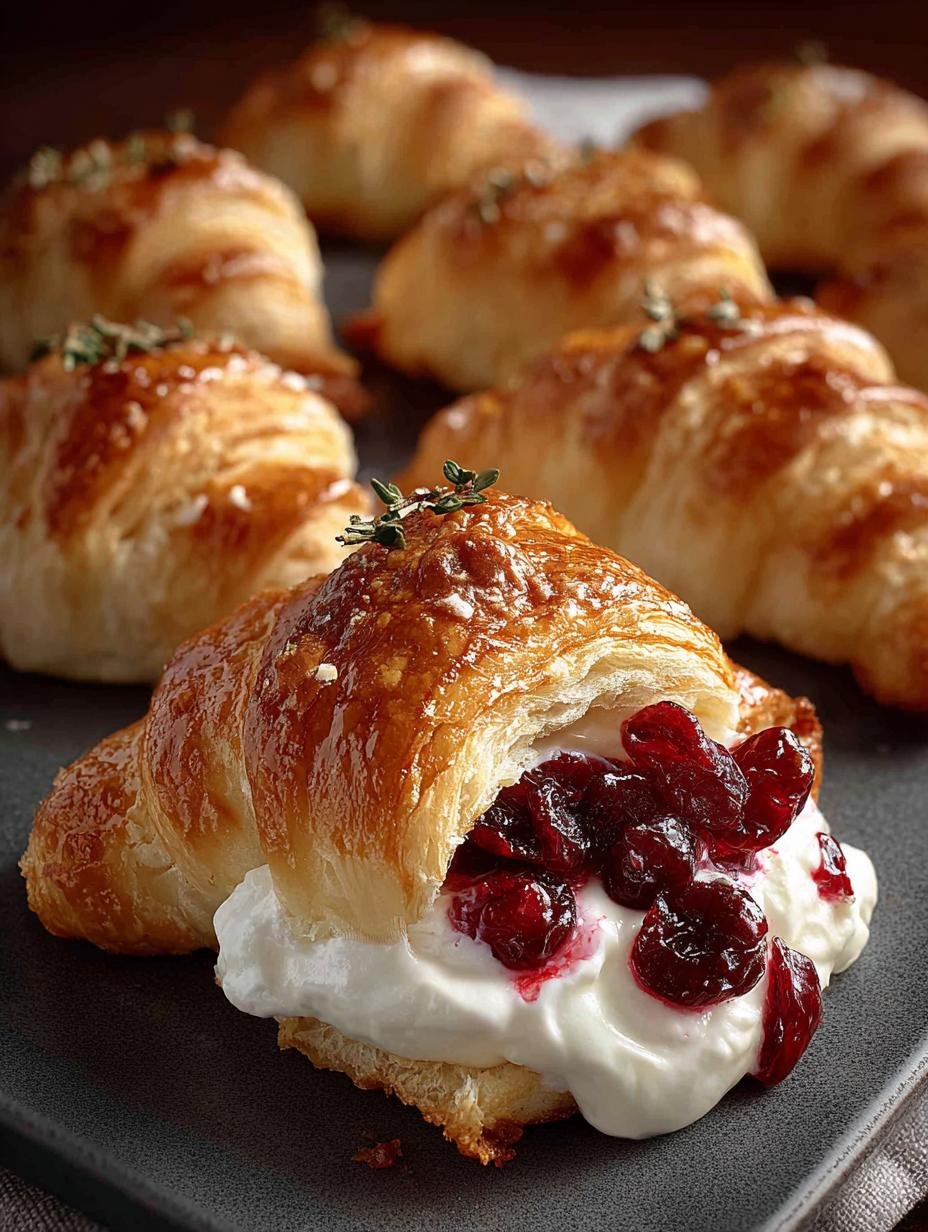 Cranberry Cream Cheese Crescent