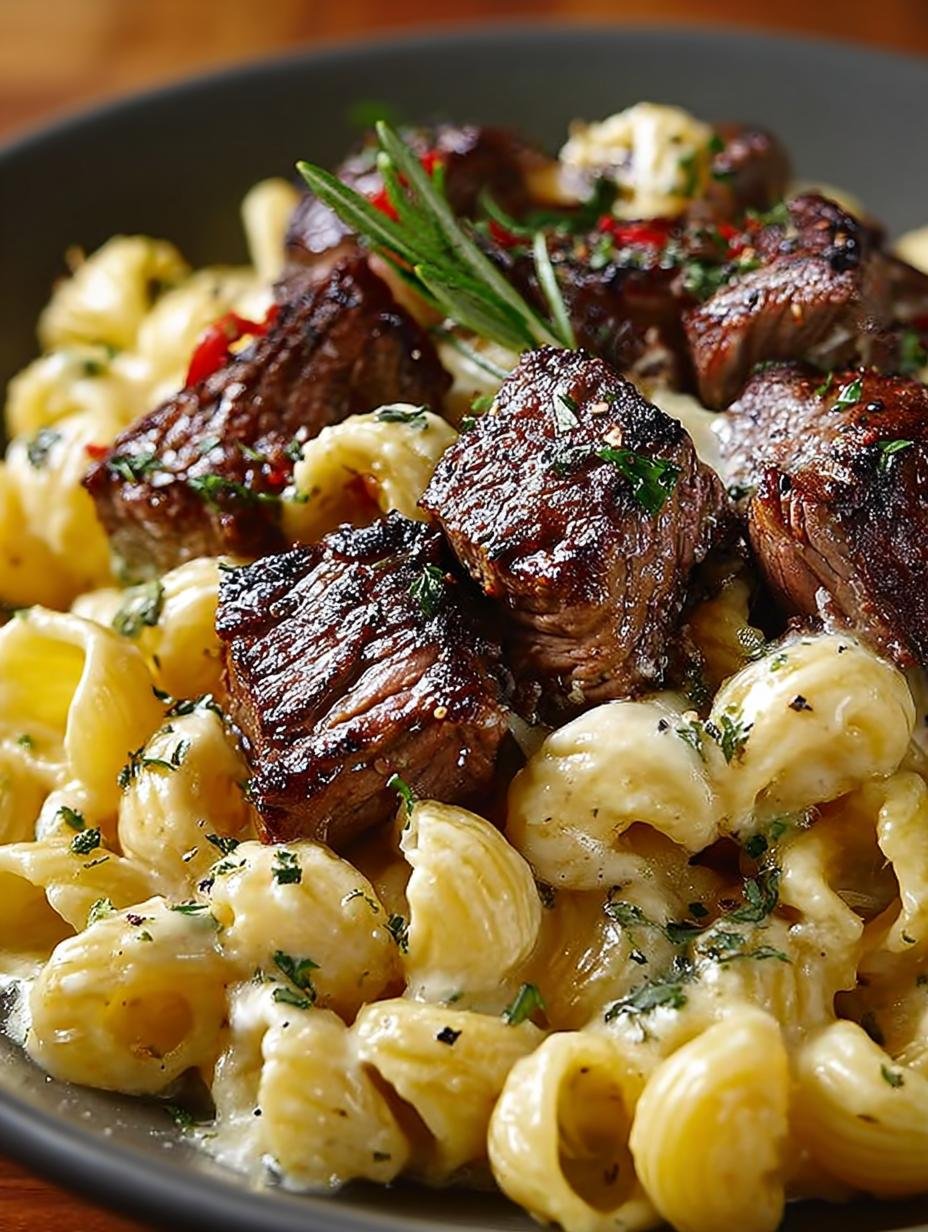 Creamy Steak Bites Pasta