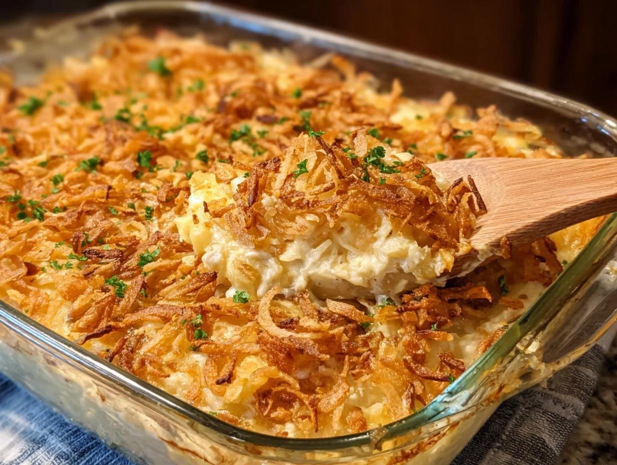 20 Min French Onion Chicken Casserole - French Onion Chicken Casserole - main visual representation