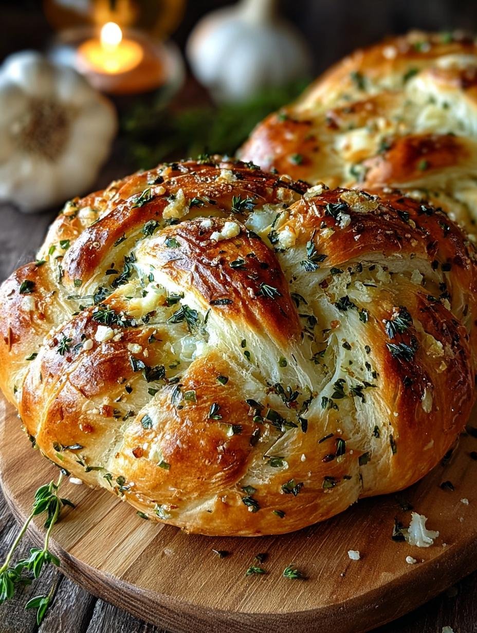 Delicious Garlic Herb Braided Bread Recipe for Dinner - Garlic Herb Braided Bread - main visual representation