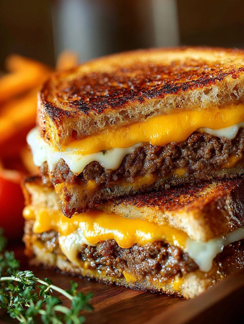 Delicious Grilled Cheese Patty Melts Recipe to Savor - Grilled Cheese Patty Melts - additional detail