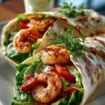 Grilled Shrimp Caesar Wraps