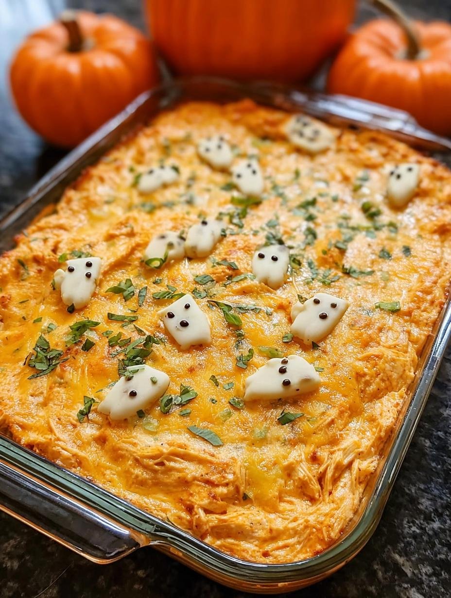 Halloween Buffalo Chicken Dip
