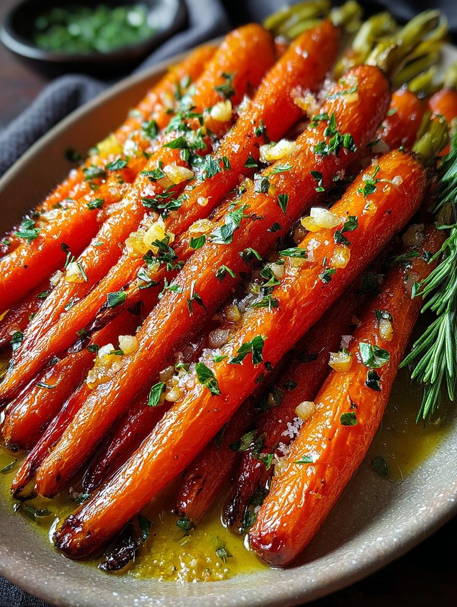 Honey Garlic Butter Roasted Carrots: 7 Delicious Steps - Honey Garlic Butter Roasted - main visual representation