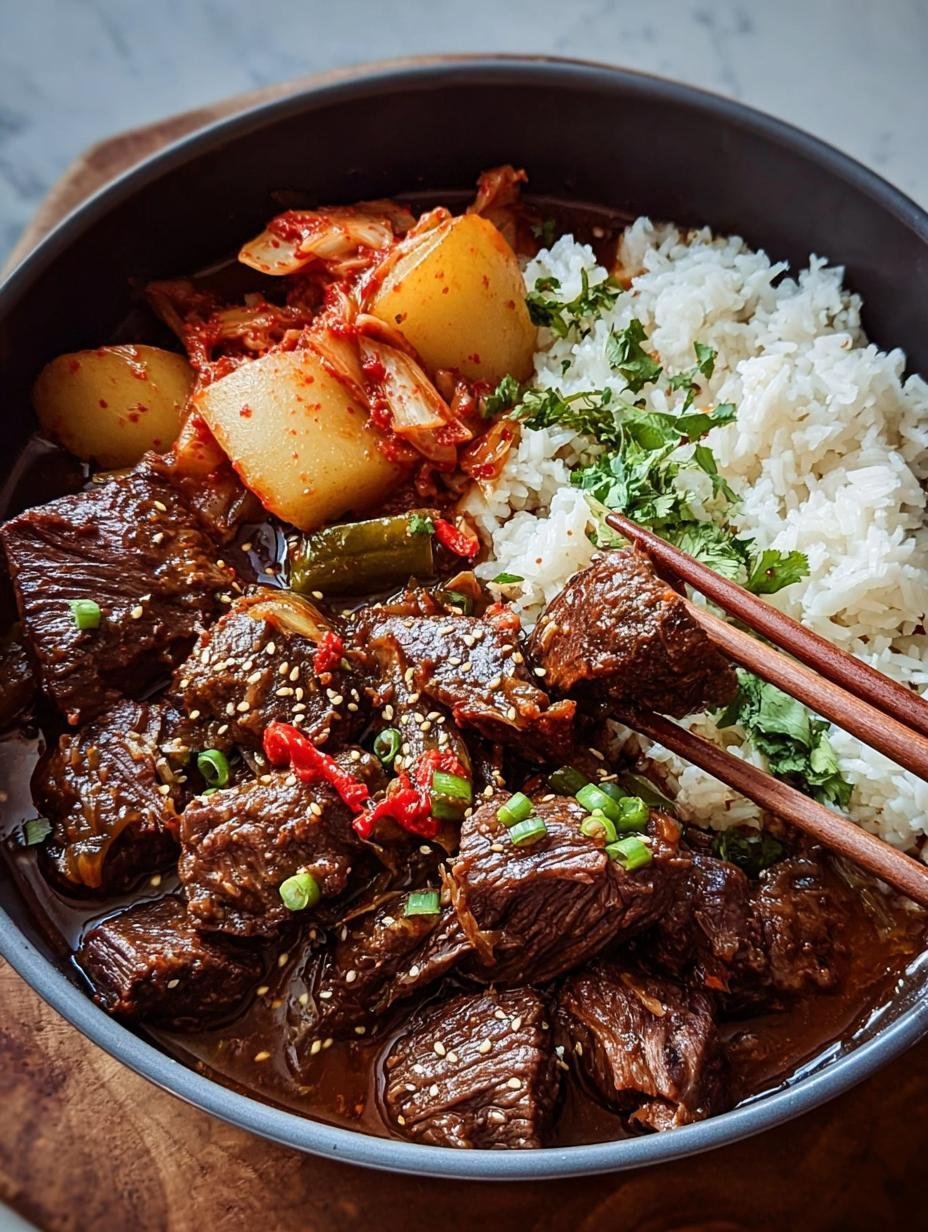 1 Incredible Korean Style Pot Roast Secret: Tender Bliss - Korean Style Pot Roast - main visual representation
