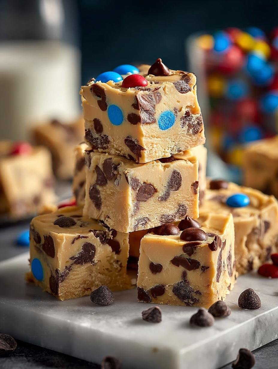 Delicious Monster Cookie Dough Fudge Recipe to Try - Monster Cookie Dough Fudge - main visual representation