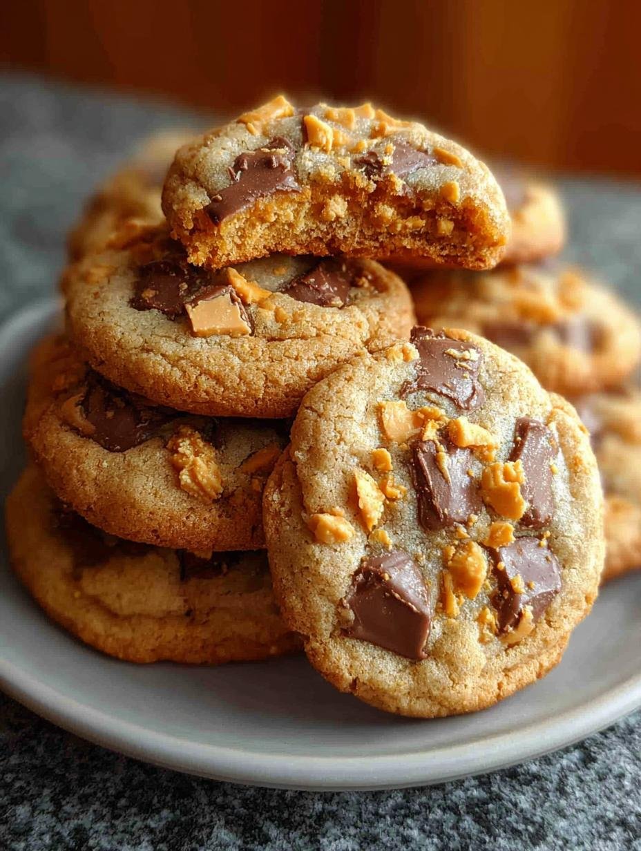 Peanut Butter Butterfinger Cookies: 24 Irresistible Treats - Peanut Butter Butterfinger Cookies - additional detail