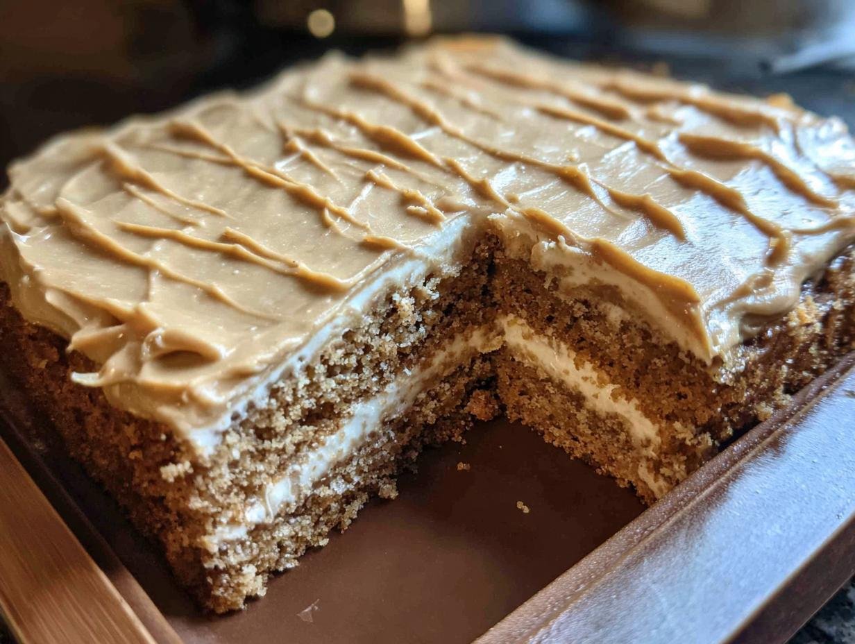 Amazing Peanut Butter Sheet Cake Recipe - Peanut Butter Sheet Cake - additional detail