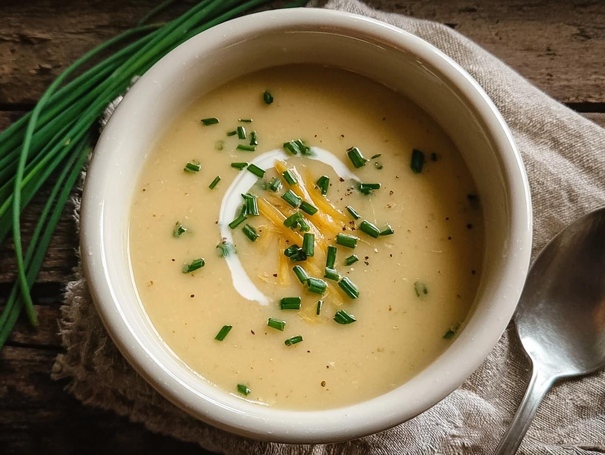 Amazing Potato Cheese Soup: 10-Minute Comfort - Potato Cheese Soup - additional detail