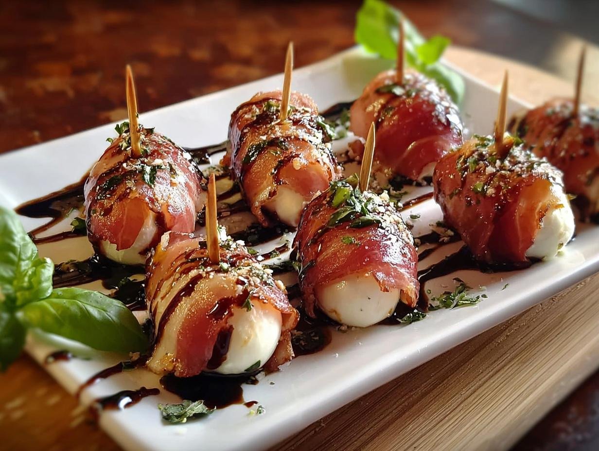 Prosciutto Wrapped Mozzarella Bites: 1 Delicious Recipe - Prosciutto Wrapped Mozzarella Bites - main visual representation