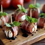 Prosciutto Wrapped Mozzarella Bites