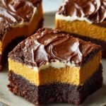 Pumpkin Cheesecake Brownies