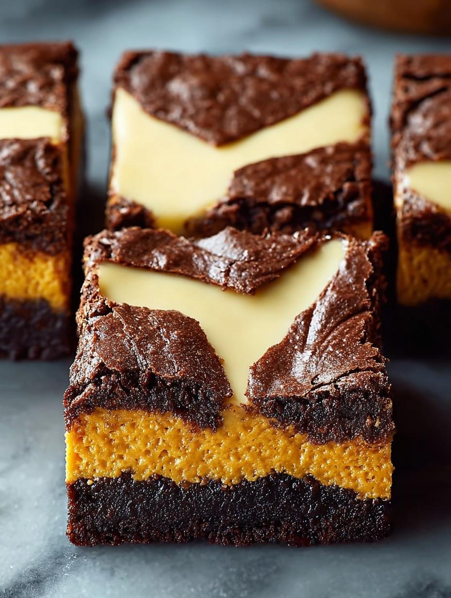 Pumpkin Cheesecake Brownies: 5 Reasons to Love This Recipe - Pumpkin Cheesecake Brownies - additional detail