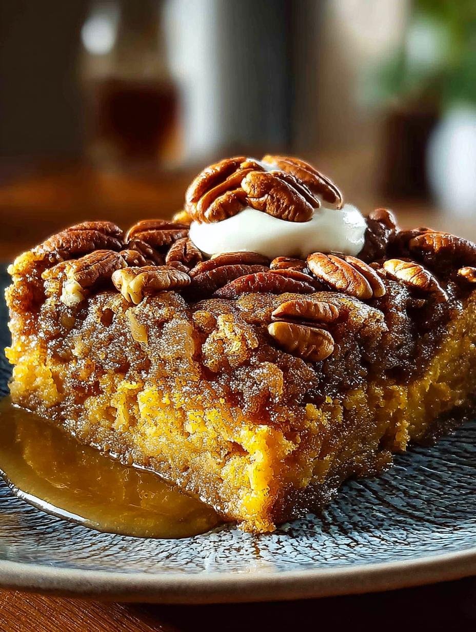 Pumpkin Pecan Cobbler