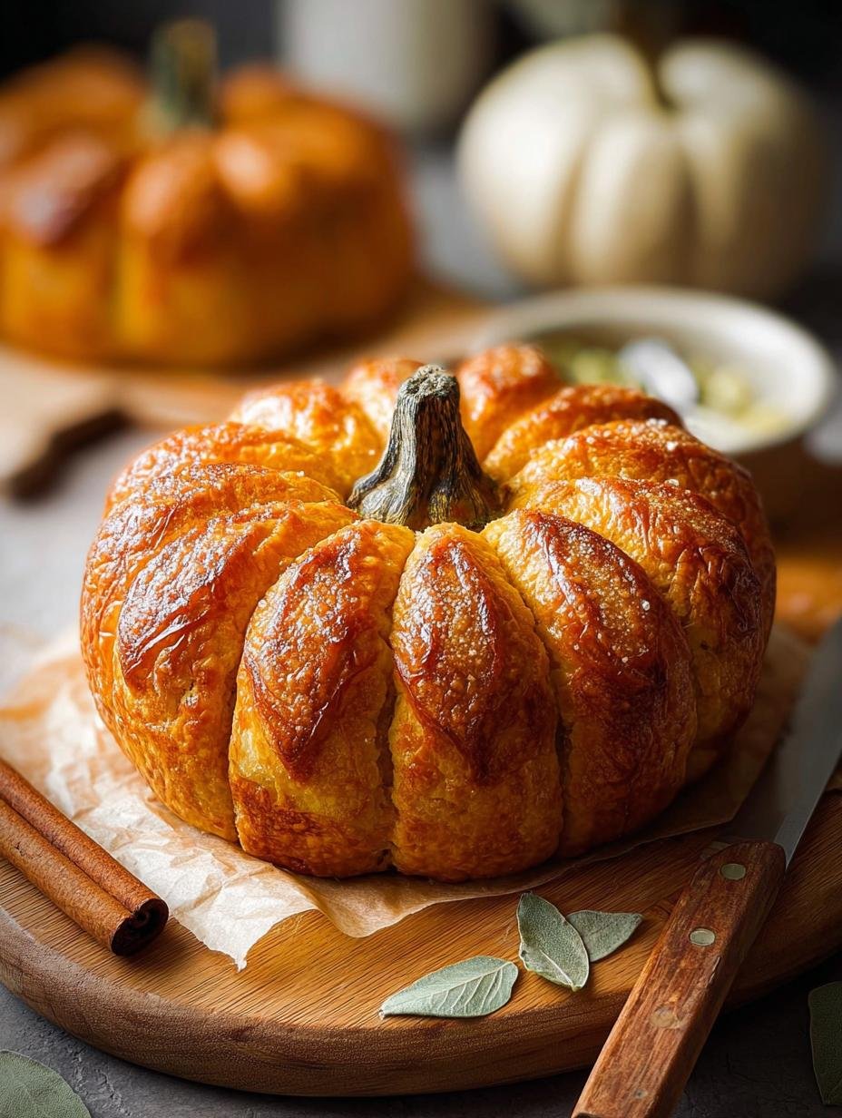 Pumpkin Shaped Bread