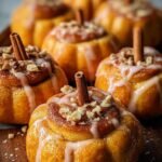 Pumpkin Shaped Cinnamon Rolls