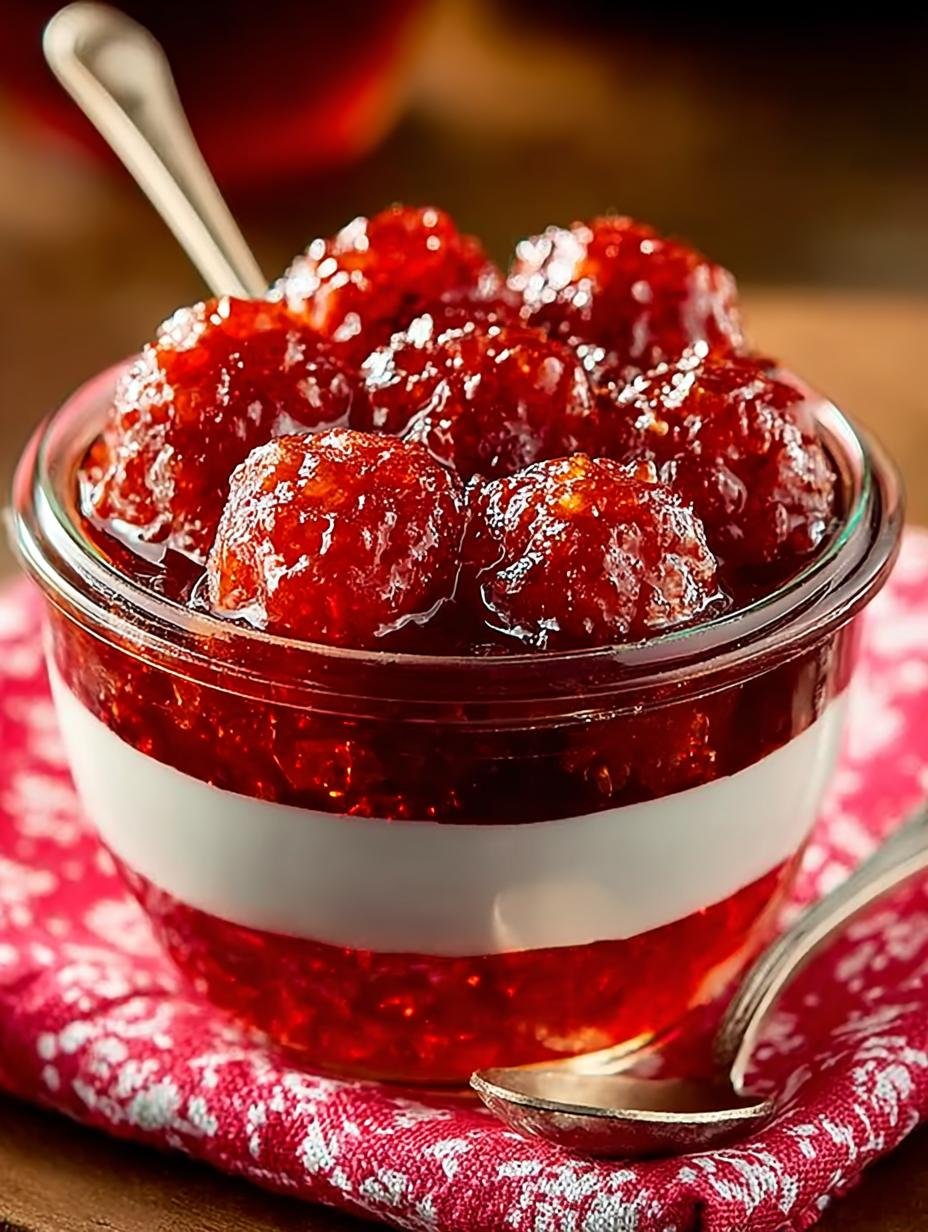 5 Irresistible Raspberry Red Pepper Jelly Meatballs - keepityummy