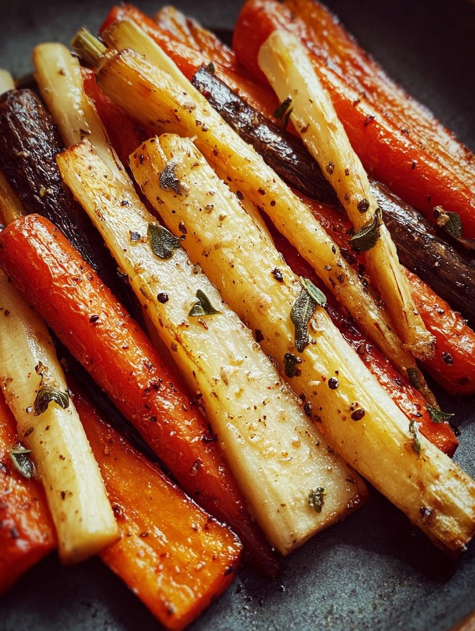 Roasted Carrots Parsnips Honey