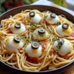 Spaghetti Mozzarella Eyeballs