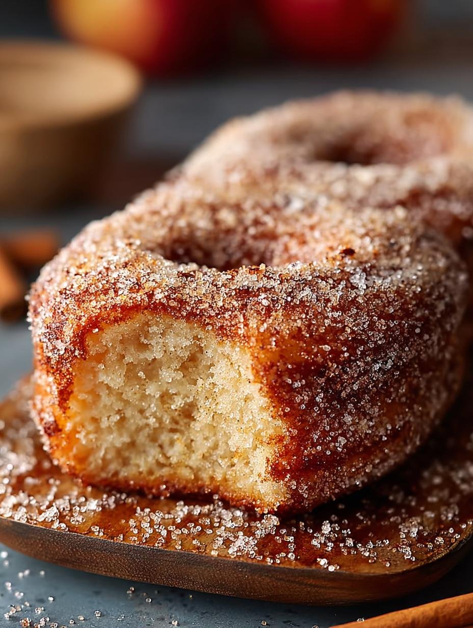 Spiced Apple Cider Donut Loaf with Cinnamon Sugar Crust - Spiced Apple Cider Donut - additional detail
