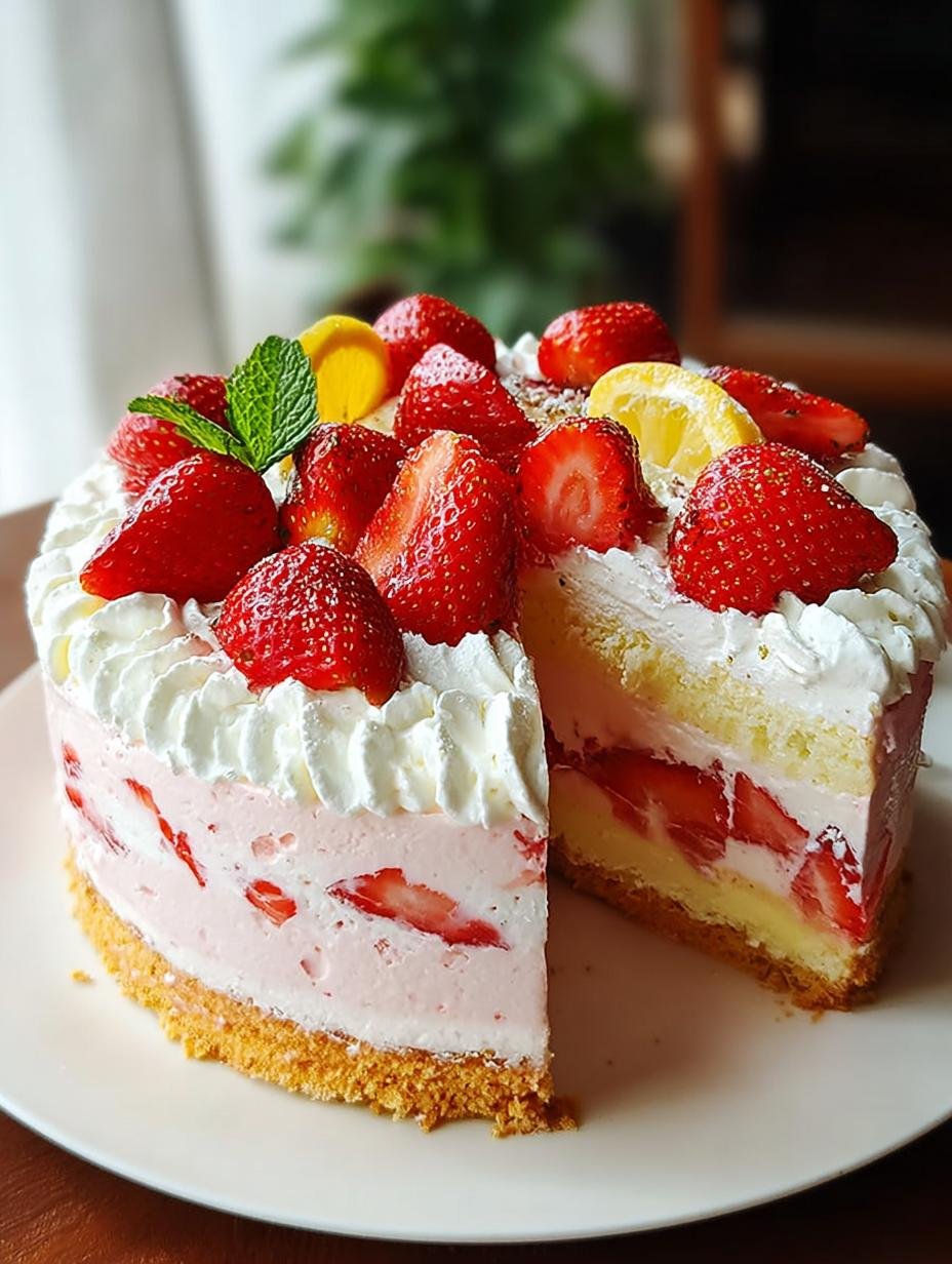 Strawberry Lemonade Cake