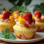 Strawberry Mango Cupcakes