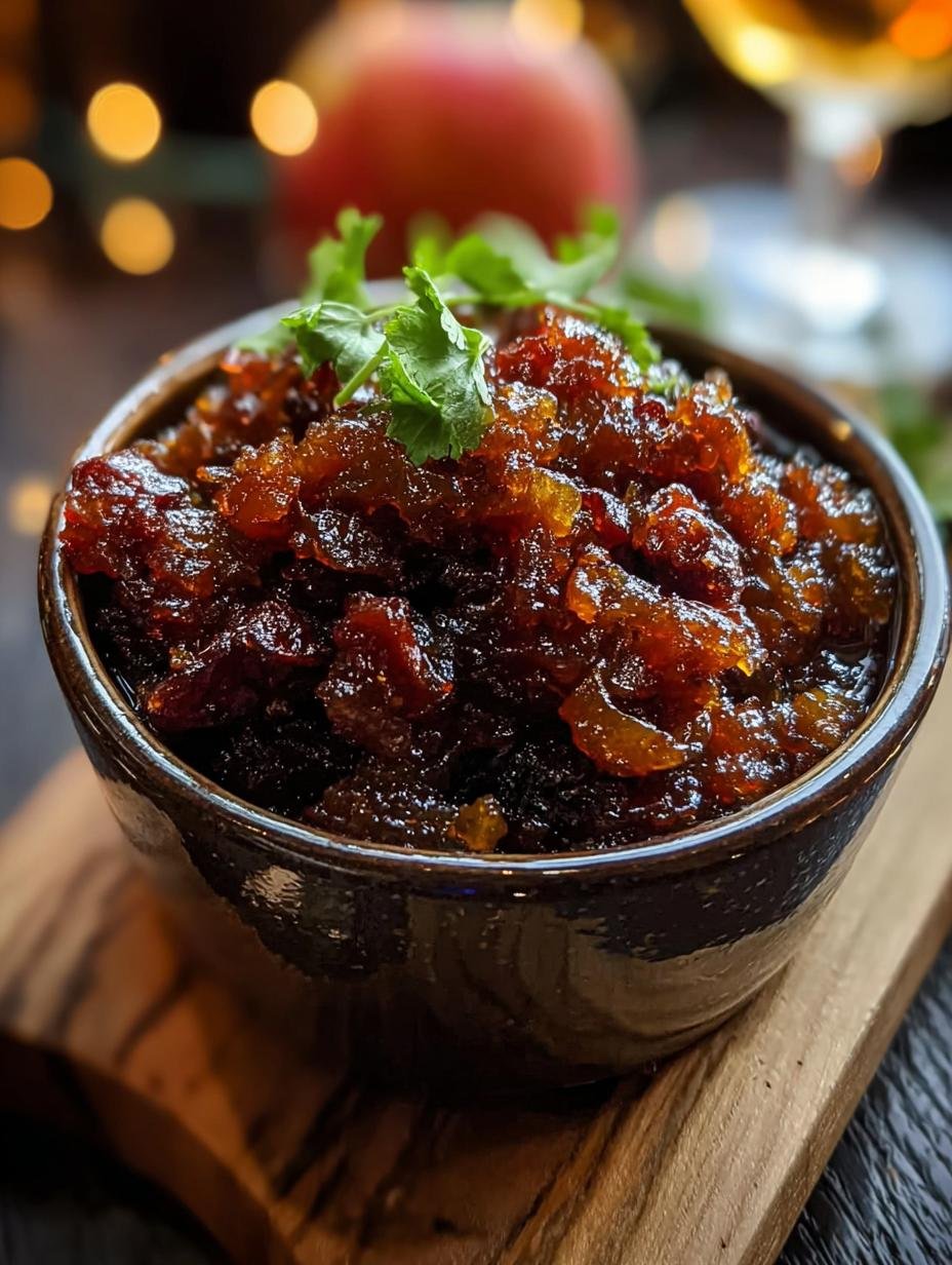 Delicious Sweet Savory Apple Whiskey Jam in a jar with fresh apples and whiskey bottle, ready to be served