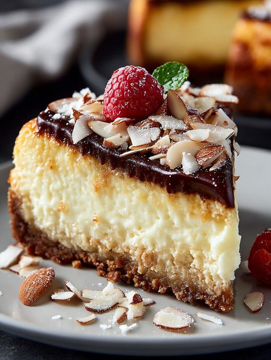 Almond Coconut Cheesecake