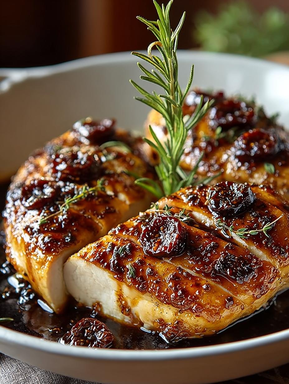 Balsamic Fig Glazed Chicken