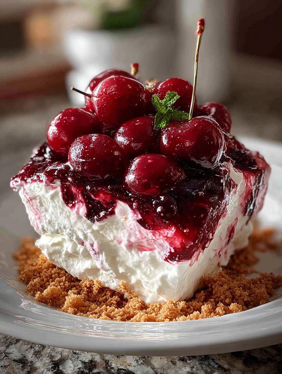 Delicious Cherry Cheesecake Fluff in 10 Minutes - Cherry Cheesecake Fluff - additional detail